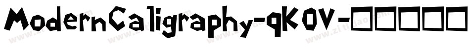 ModernCaligraphy-qK0V字体转换