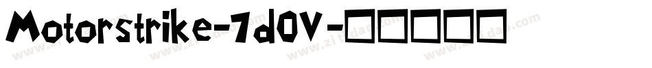 Motorstrike-7d0V字体转换