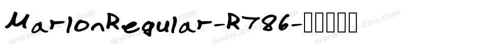 MarlonRegular-R786字体转换
