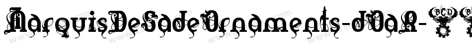 MarquisDeSadeOrnaments-dOaR字体转换