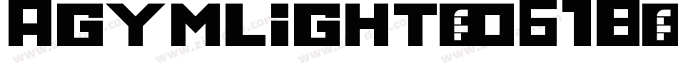 Agymlight-o61B字体转换