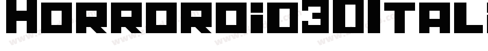 Horroroid3DItalic-r61K字体转换 Horroroid3DItalic-r61K字体转换