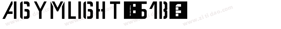 Agymlight-o61B字体转换