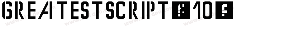 Greatestscript-J61o字体转换