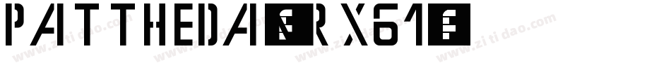 Pattheda-nRx61字体转换