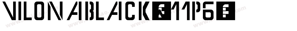 VilonaBlack-w11p6字体转换