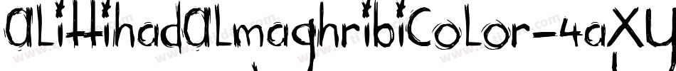 AlittihadAlmaghribiColor-4aXY字体转换
