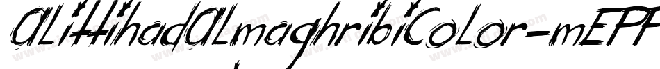 AlittihadAlmaghribiColor-mEPP字体转换
