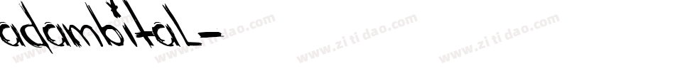 adambital字体转换