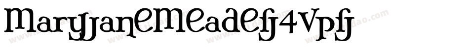 MaryJaneMeade-4vp字体转换