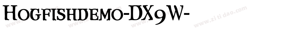Hogfishdemo-DX9W字体转换 Hogfishdemo-DX9W字体转换
