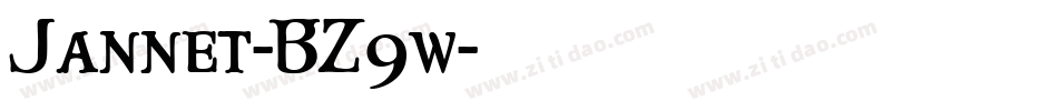 Jannet-BZ9w字体转换
