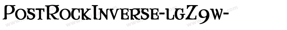 PostRockInverse-lgZ9w字体转换