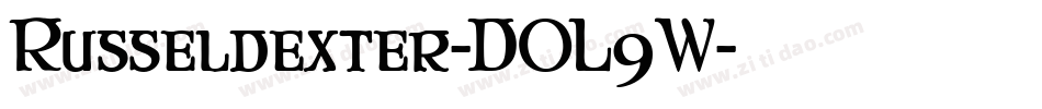 Russeldexter-DOL9W字体转换