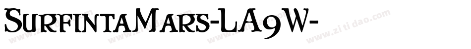 SurfintaMars-LA9W字体转换