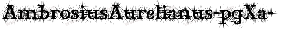 AmbrosiusAurelianus-pgXa字体转换