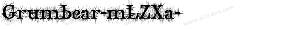 Grumbear-mLZXa字体转换