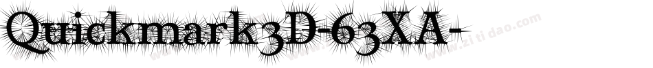 Quickmark3D-63XA字体转换 Quickmark3D-63XA字体转换