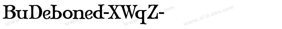 BuDeboned-XWqZ字体转换
