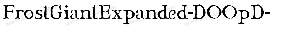 FrostGiantExpanded-DOOpD字体转换