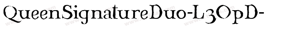 QueenSignatureDuo-L3OpD字体转换