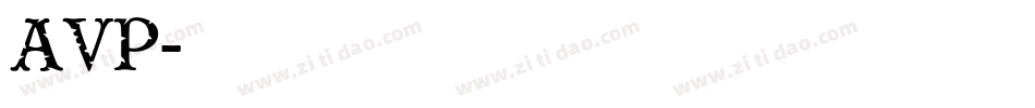 AVP字体转换