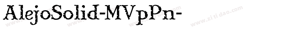 AlejoSolid-MVpPn字体转换