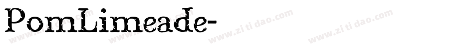 PomLimeade字体转换