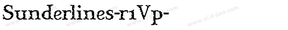 Sunderlines-r1Vp字体转换