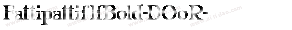 FattipattiflfBold-DO0R字体转换