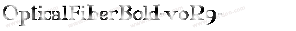 OpticalFiberBold-v0R9字体转换