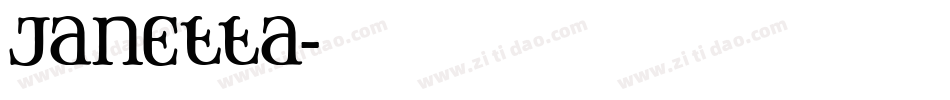 Janetta字体转换
