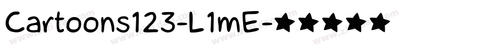 Cartoons123-L1mE字体转换