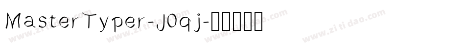 MasterTyper-J0qj字体转换