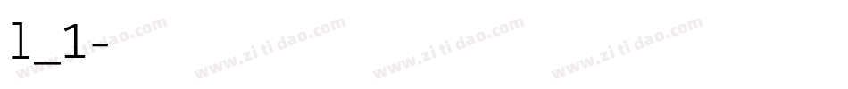 l_1字体转换