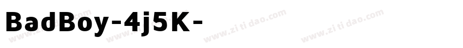 BadBoy-4j5K字体转换