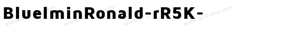 BluelminRonald-rR5K字体转换