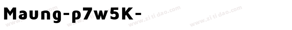 Maung-p7w5K字体转换