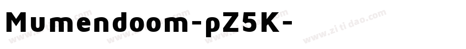 Mumendoom-pZ5K字体转换