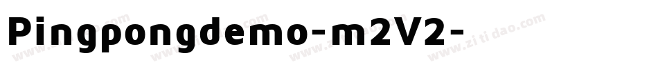 Pingpongdemo-m2V2字体转换