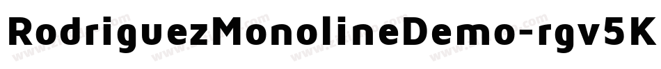 RodriguezMonolineDemo-rgv5K字体转换