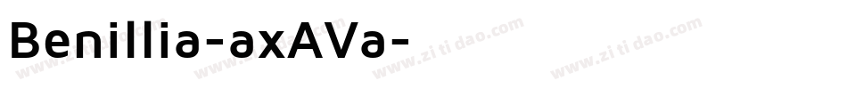 Benillia-axAVa字体转换