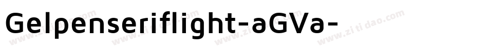 Gelpenseriflight-aGVa字体转换