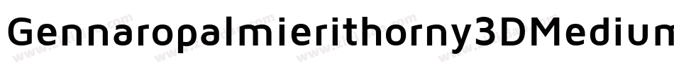Gennaropalmierithorny3DMedium-86VA字体转换