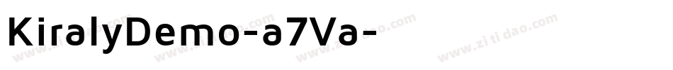 KiralyDemo-a7Va字体转换
