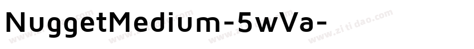 NuggetMedium-5wVa字体转换