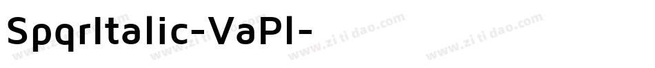 SpqrItalic-VaPl字体转换