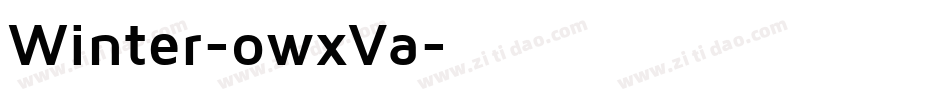 Winter-owxVa字体转换
