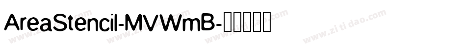 AreaStencil-MVWmB字体转换