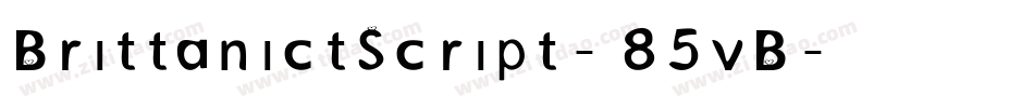 BrittanictScript-85vB字体转换
